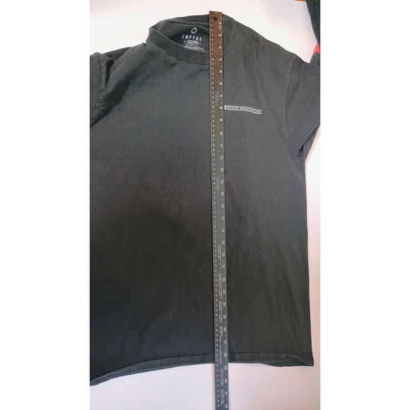 EMPYRE Black Long Sleeve Rose Graphic T Shirt Men Size L - Picture 6 of 6